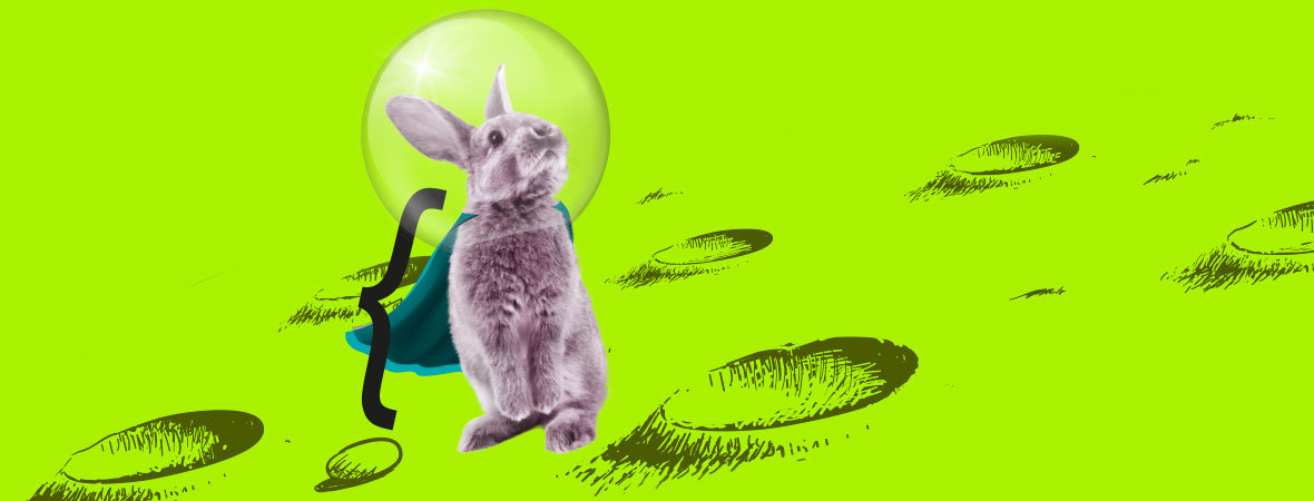 Je stärker und mutiger die Mitarbeiterinnen und Mitarbeiter sind, desto erfolgreicher ist das Unternehmen. Mutiger Hase erorbert den Mond.