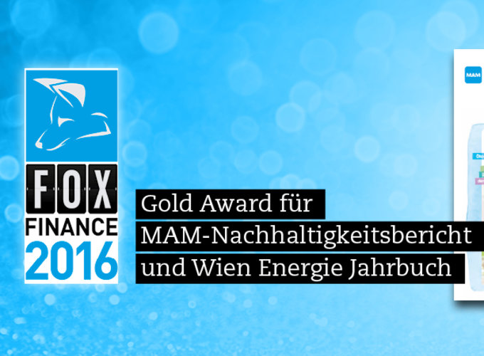Gold Awards für MAM-Nachhaltigkeitsbericht und Wien Energie Jahrbuch