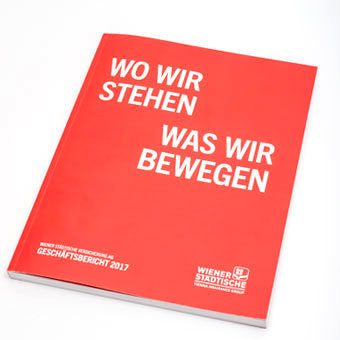 Foto: © Reinhard Lang Wr. Städtische Geschäftsbericht 2017 Cover