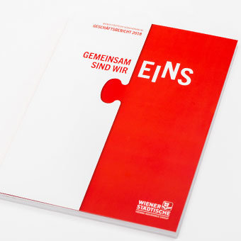 Foto: © Matthias Dorninger Wr. Städtische Geschäftsbericht 2018 Cover